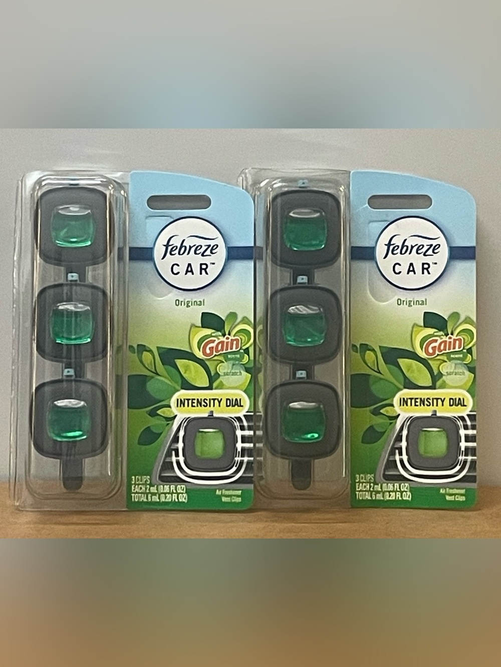 Febreze CAR Gain Original Vent Clips 3ct - (Pack of 2)